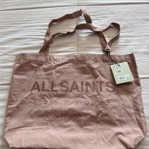 All Saints Dusty Rose Tote Bag